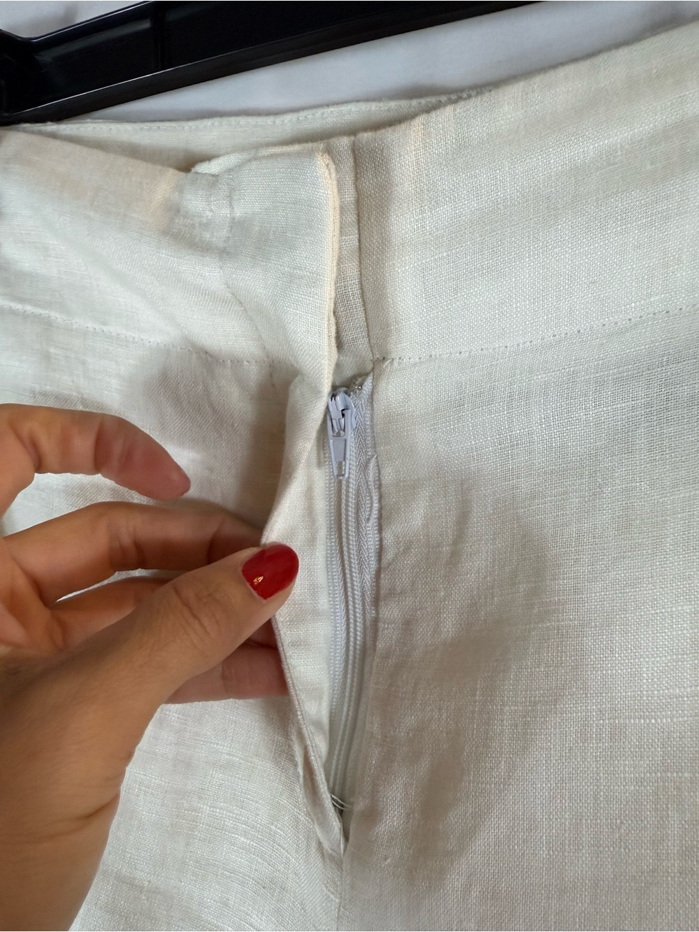 Grace Elements White 100% Linen Wide Leg Pants Size: 12 - Picture 6 of 11